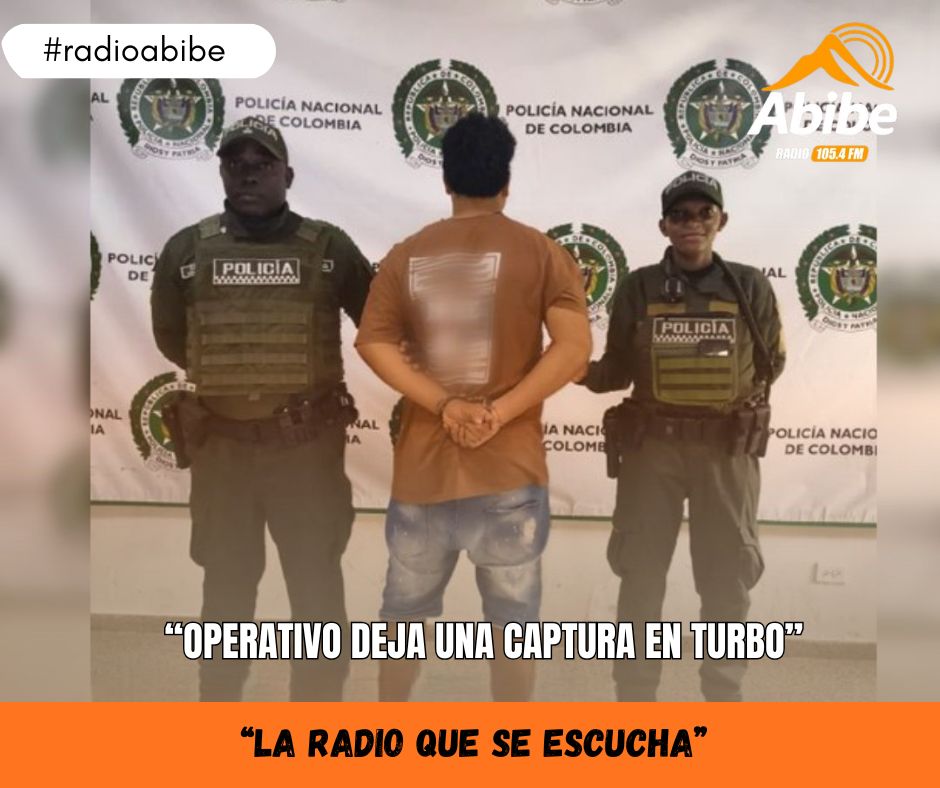 Operativo deja una captura en Turbo