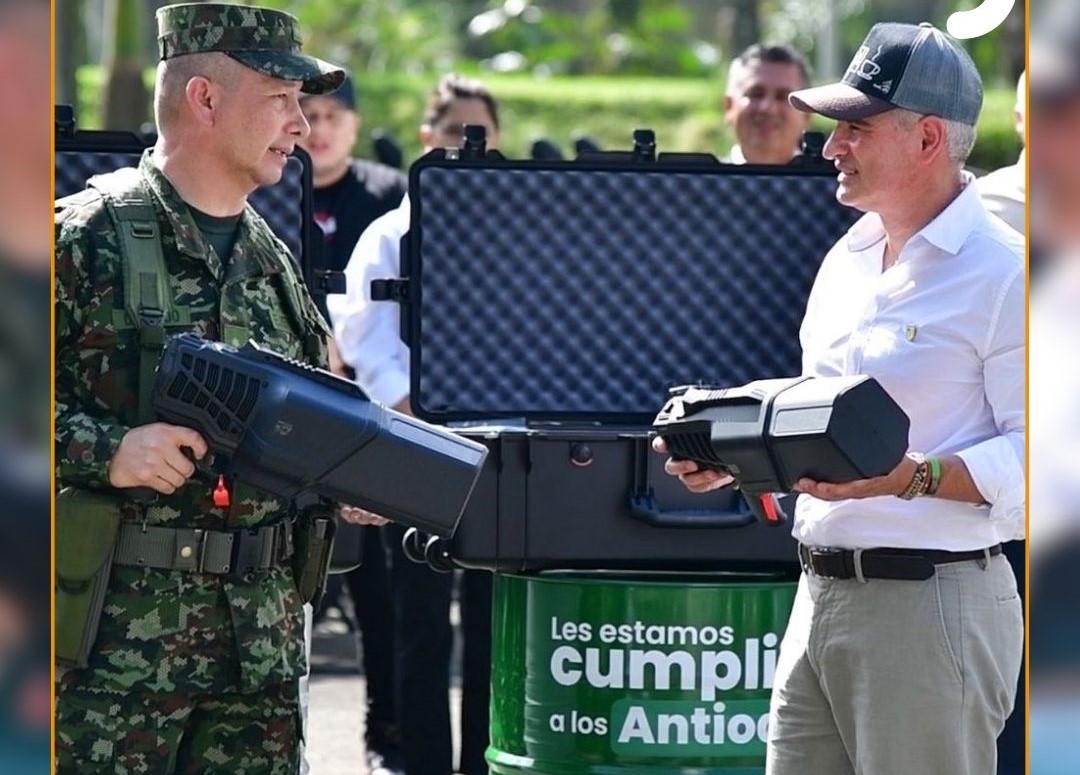 Antioquia refuerza seguridad con equipos antidrones