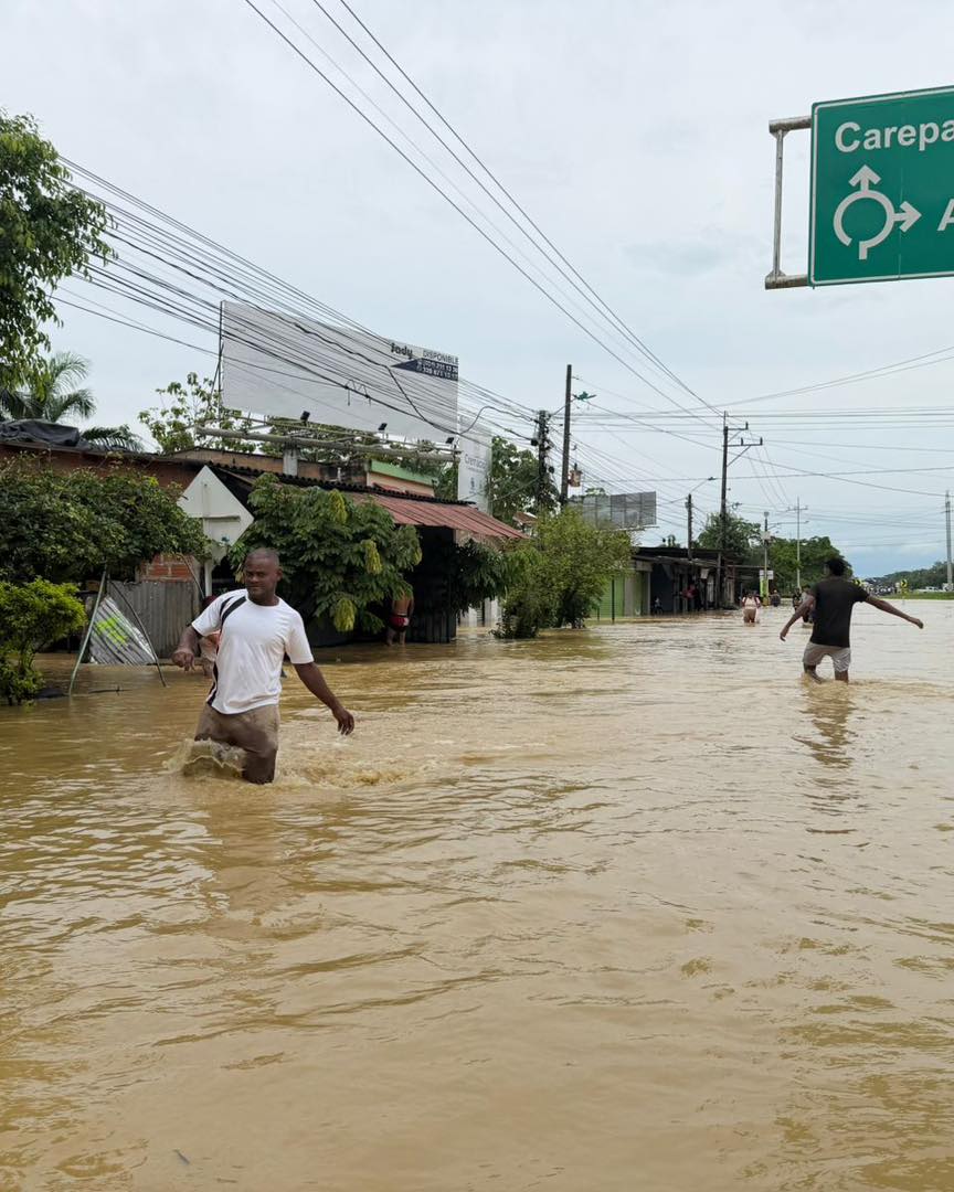 Alerta por lluvias en Urabá