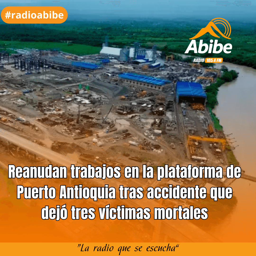 Reanudan trabajos en la plataforma de Puerto Antioquia