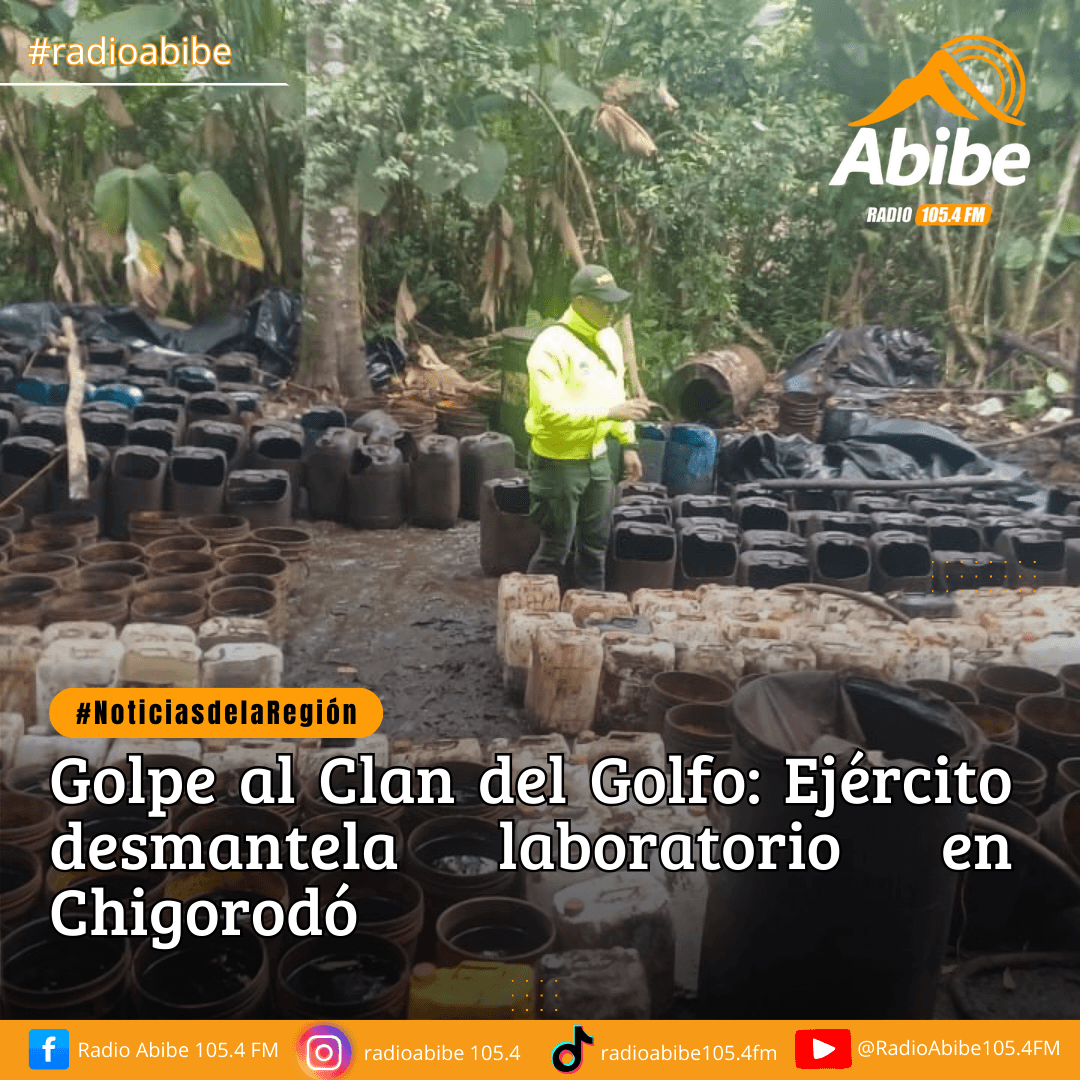Clan del Golfo: Ejército destruye laboratorio en Chigorodó